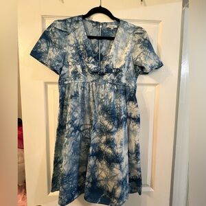 Madewell Custom Dyed Indigo Dress